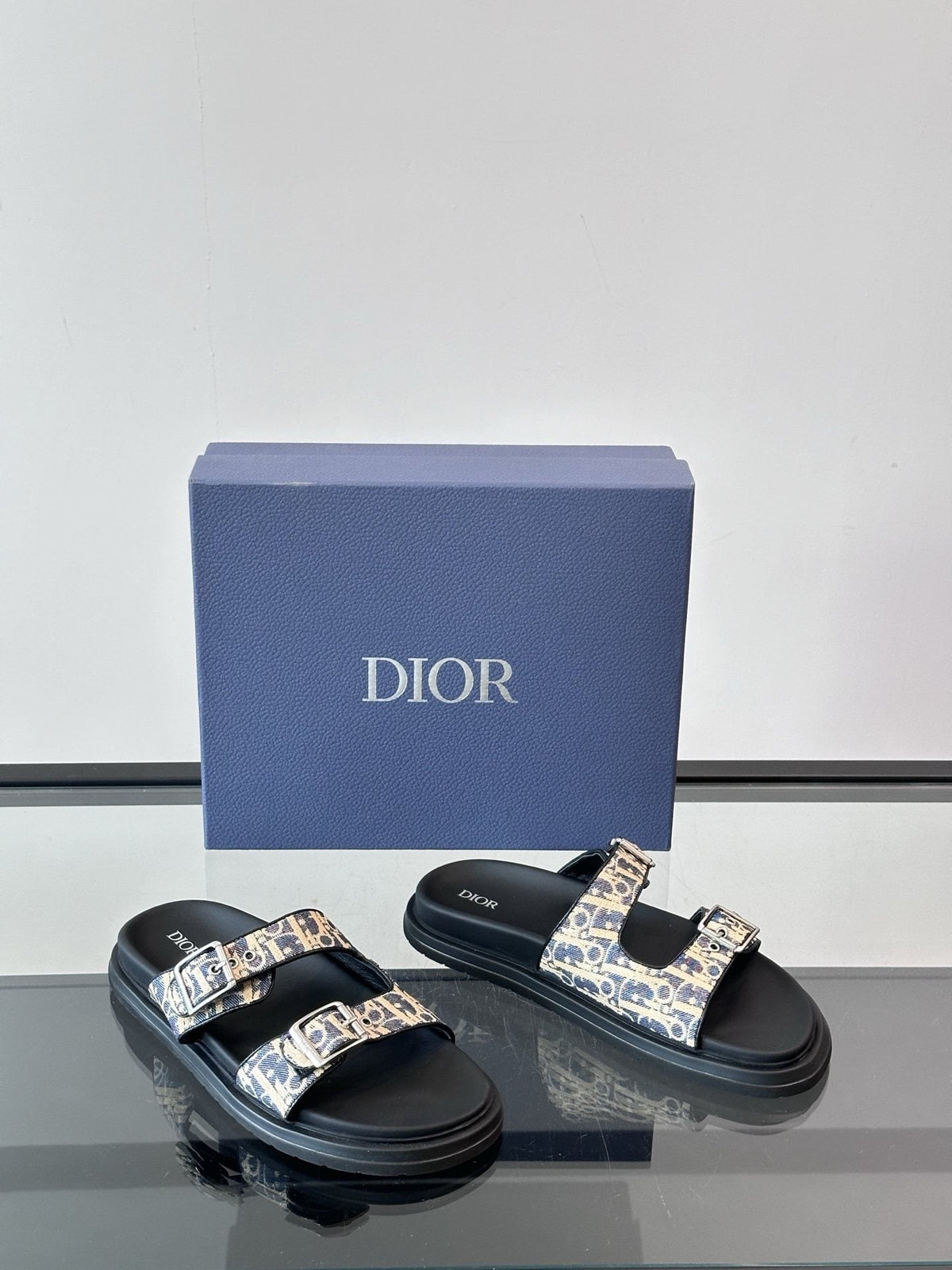 Dior Men's Double-Strap Slide Sandals