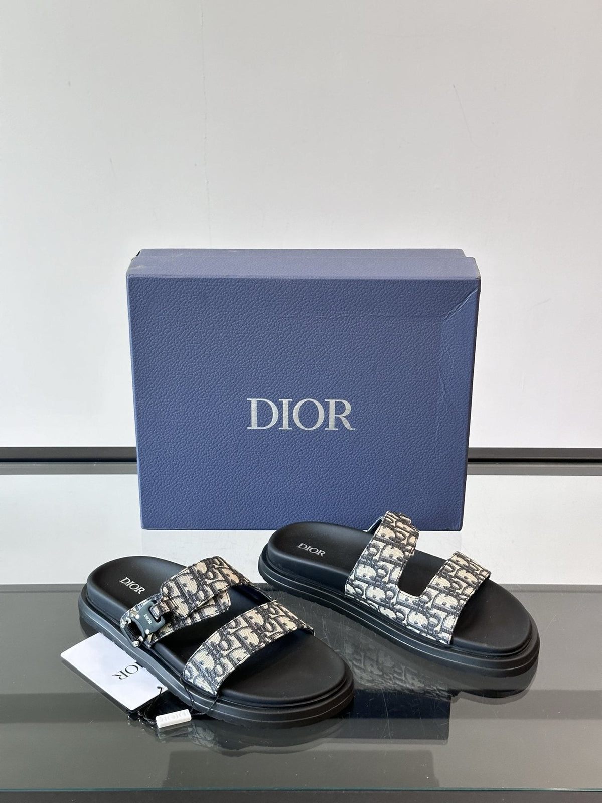 Dior Men's Double-Strap Slide Sandals