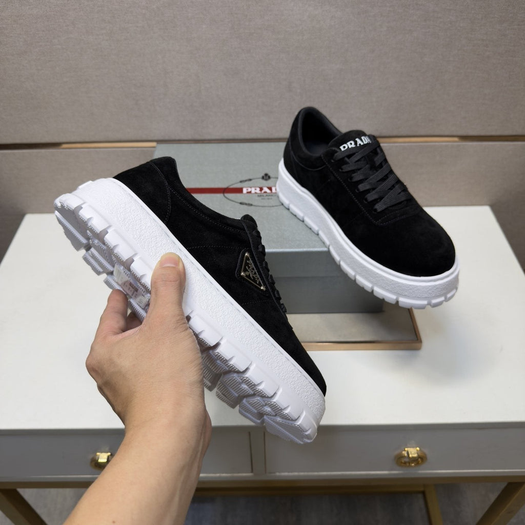 Prada Men's Paneled Chunky-Sole Sneakers