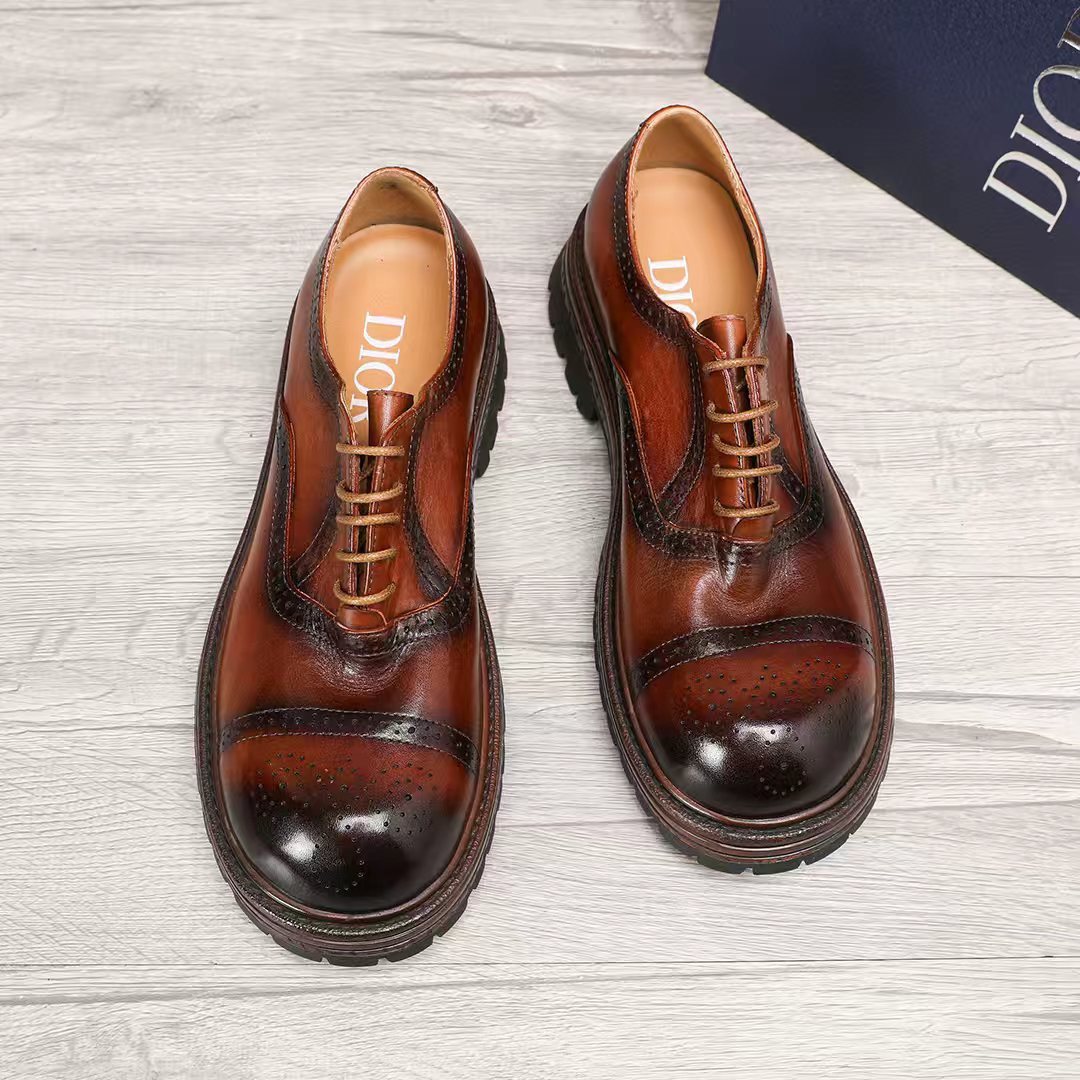 Dior Lace-Up Brogue Shoes