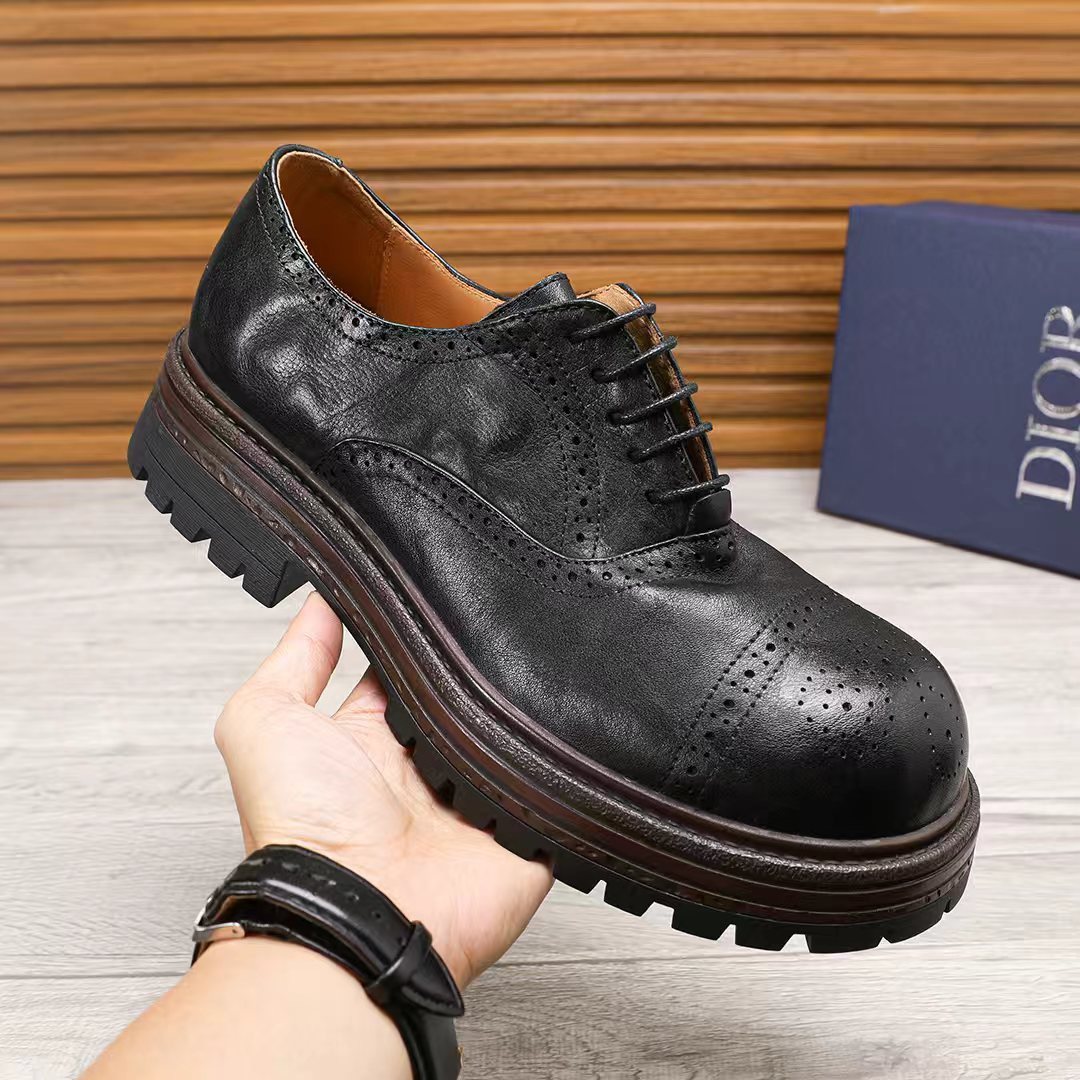 Dior Lace-Up Brogue Shoes