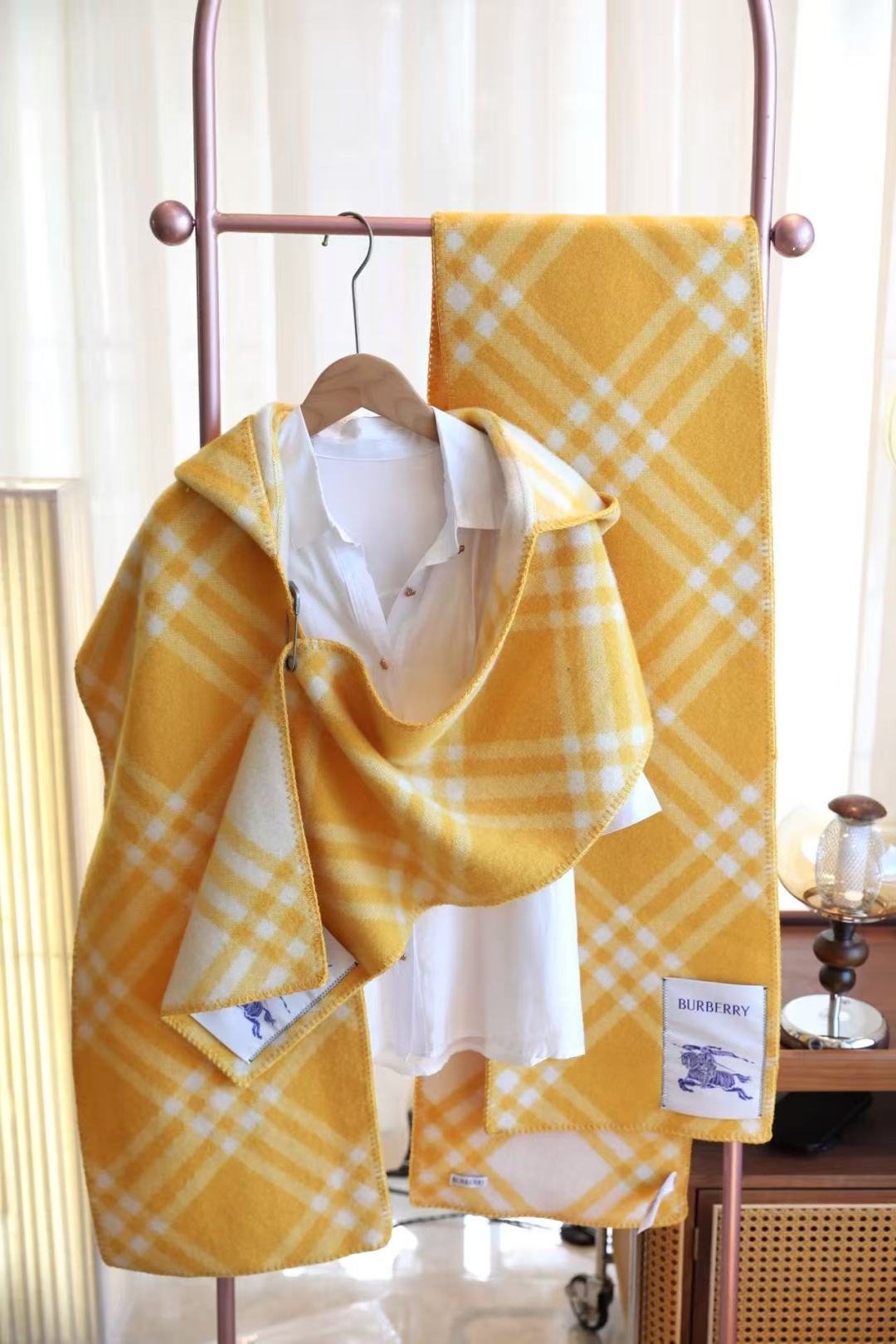 Burberry Plaid Hooded Scarf